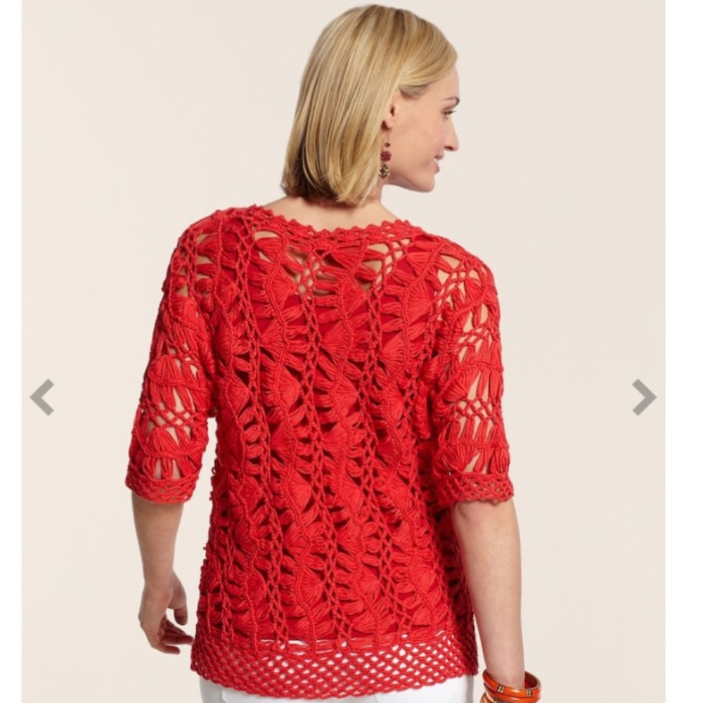 Chico’s Kenzie Macrame size 1 beach cover up - Picture 7 of 7